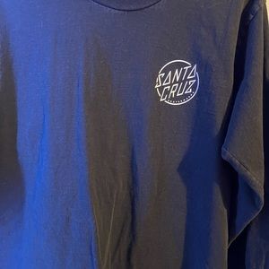 Santa Cruz Skateboards, Medium, Black and white